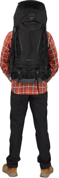Osprey Kestrel 68 Adventure Trekking Pack -Comprehensive outdoor sports 0013 Kestrel 68L S23 OnBody3 Black 10004750 10004751copy
