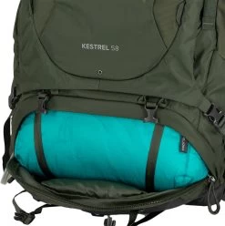 Osprey Kestrel 58 Adventure Trekking Pack -Comprehensive outdoor sports 0034 Kestrel 58L S23 Detail9 BonsaiGreen 10004756 10004757copy