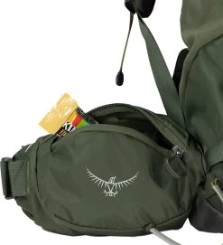Osprey Kestrel 58 Adventure Trekking Pack -Comprehensive outdoor sports 0038 Kestrel 58L S23 Detail5 BonsaiGreen 10004756 10004757copy