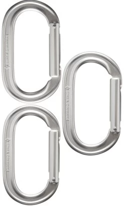Black Diamond Oval Rock Climbing Carabiner Set