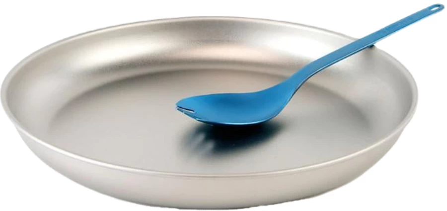 Snow Peak Titanium Trek Plate Ultralight Camping Tablewear 2 Snow Peak Titanium Trek Plate Ultralight Camping Tablewear - Image 2