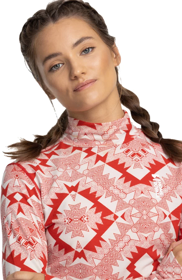 Mons Royale Cascade Merino Flex 200 Mock Neck LS Women's Top 3 Mons Royale Cascade Merino Flex 200 Mock Neck LS Women's Top - Image 3