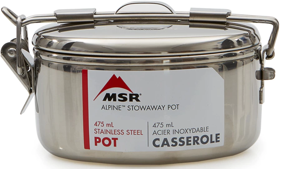 MSR Alpine StowAway Pot 475ml Stainless Steel Camp Cookware 7 MSR Alpine StowAway Pot 475ml Stainless Steel Camp Cookware - Image 7