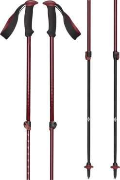 Black Diamond Trail Back Trekking Poles -Comprehensive outdoor sports 112548 6003 TRAILBACK DARKCRIMSON 02 splitcopy 1