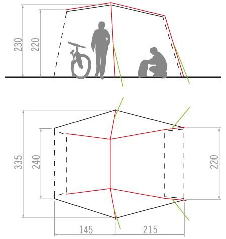 VAUDE Drive Van Driveaway Camping Awning 2 VAUDE Drive Van Driveaway Camping Awning - Image 2