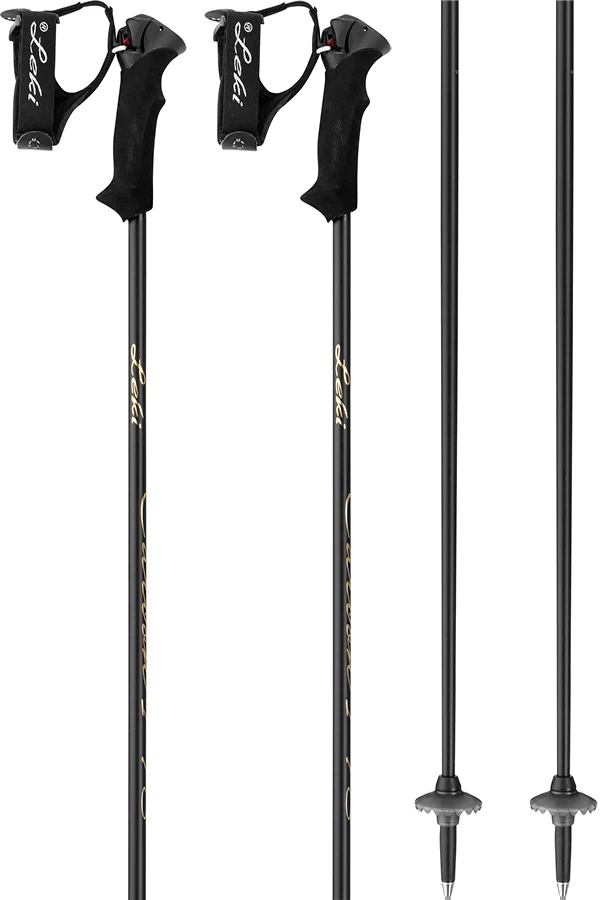 Leki Carbon 14 S Lady Pair Of Women's Ski Poles 1 Leki Carbon 14 S Lady Pair Of Women's Ski Poles