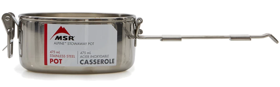 MSR Alpine StowAway Pot 475ml Stainless Steel Camp Cookware 5 MSR Alpine StowAway Pot 475ml Stainless Steel Camp Cookware - Image 5