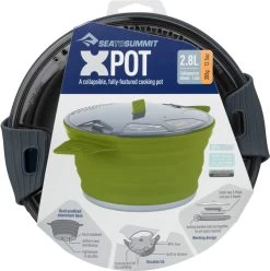 Sea To Summit X-Pot Folding Camping Cookware -Comprehensive outdoor sports AXPOT2.8CH X Pot 2.8Litre Charcoal Packaging 01