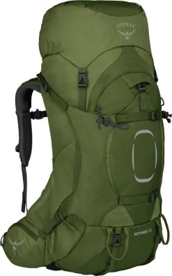 Osprey Aether Trekking Backpack -Comprehensive outdoor sports Aether 55 S21 Side Garlic Mustard Greencopy