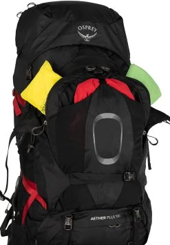 Osprey Aether Plus 100 Expedition Backpack 17 Osprey Aether Plus 100 Expedition Backpack -Comprehensive outdoor sports Aether Plus 100 S21 Detail2 Black