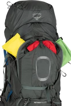 Osprey Aether Plus 70 Expedition Backpack -Comprehensive outdoor sports Aether Plus 70 S21 Detail1 Eclipse Grey