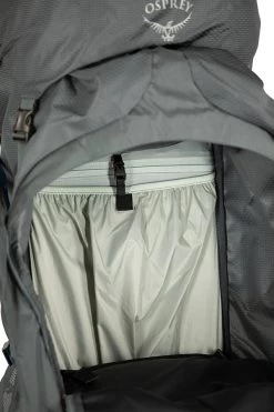 Osprey Aether Plus 70 Expedition Backpack -Comprehensive outdoor sports Aether Plus 70 S21 Detail5 Eclipse Grey