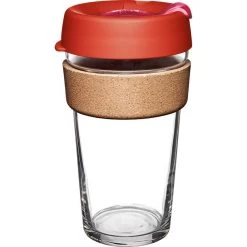 Brew Cork Glass 454ml Reusable Tea/Coffee Cup -Comprehensive outdoor sports DaybreakCork16oz 1