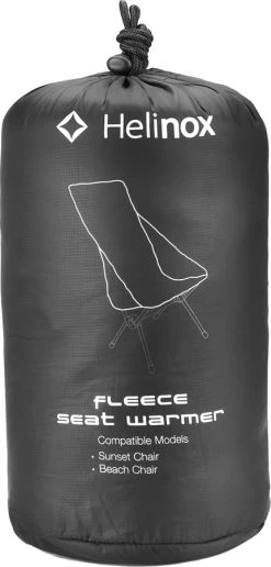 Helinox Fleece Seat Warmer Sunset/Beach Chair Cover -Comprehensive outdoor sports FleeceSeatWarmerForSunset Black 5 2000px