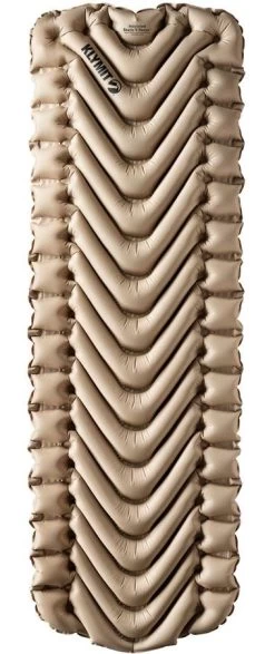 Klymit Insulated Static V Inflatable Sleeping Mat -Comprehensive outdoor sports Klymit InsulatedStaticVRecon WhiteBackground NoValve