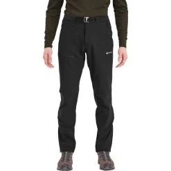 Montane Tenacity Technical Softshell Trousers -Comprehensive outdoor sports MTYPRBLA TENACITY PANTS REG LEG BLACK 1 2