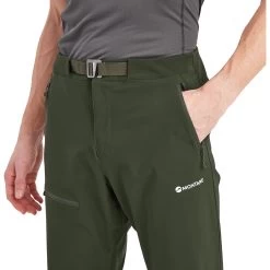 Montane Tenacity Technical Softshell Trousers -Comprehensive outdoor sports MTYPROAK TENACITY PANTS REG LEG OAK GREEN 5
