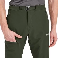 Montane Tenacity Technical Softshell Trousers -Comprehensive outdoor sports MTYPROAK TENACITY PANTS REG LEG OAK GREEN 6