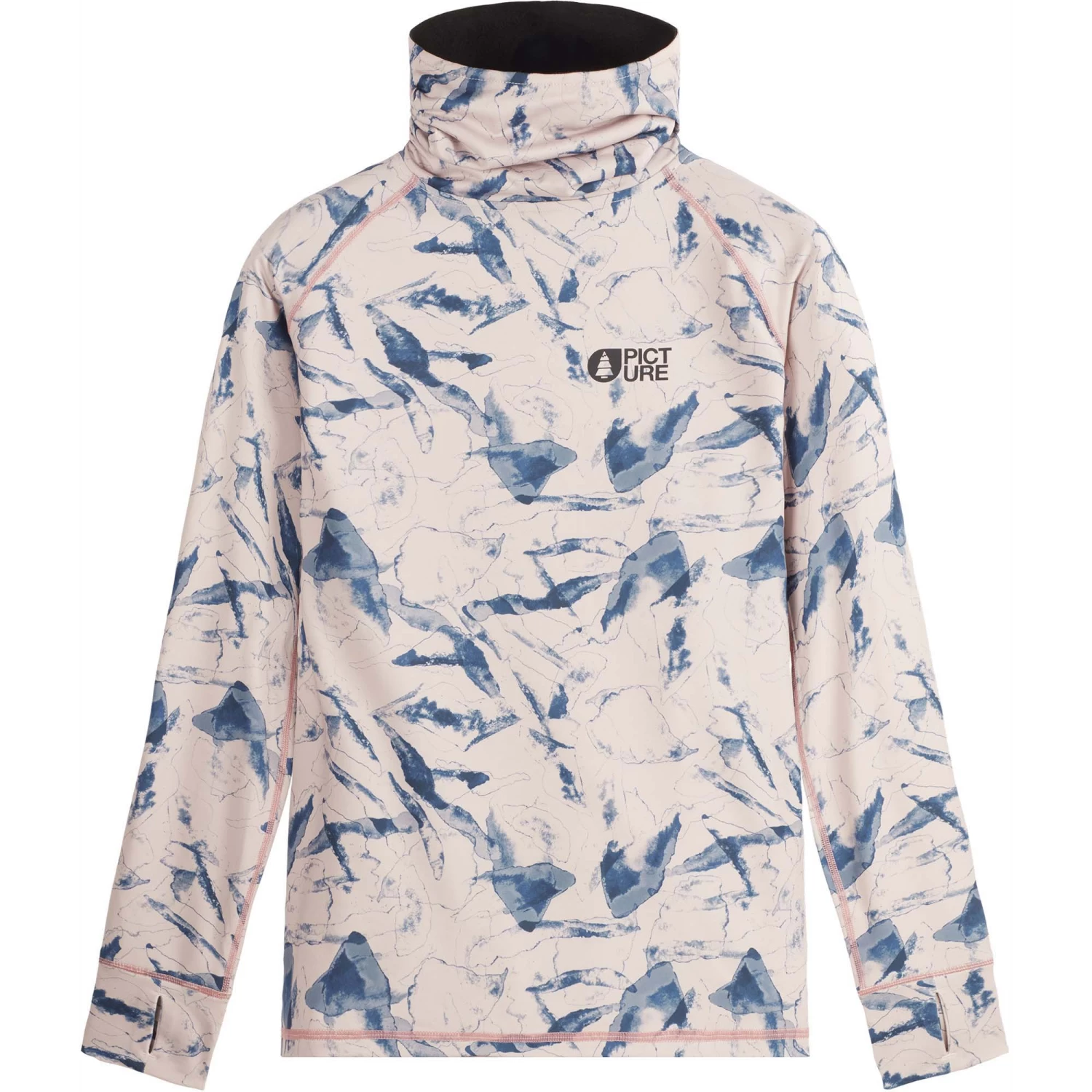 Picture Pagaya Printed High Fleece Women's Base Layer Top 1 Picture Pagaya Printed High Fleece Women's Base Layer Top