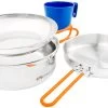 GSI Outdoors Glacier Stainless 1 Person Mess Kit Camping Cookware Set