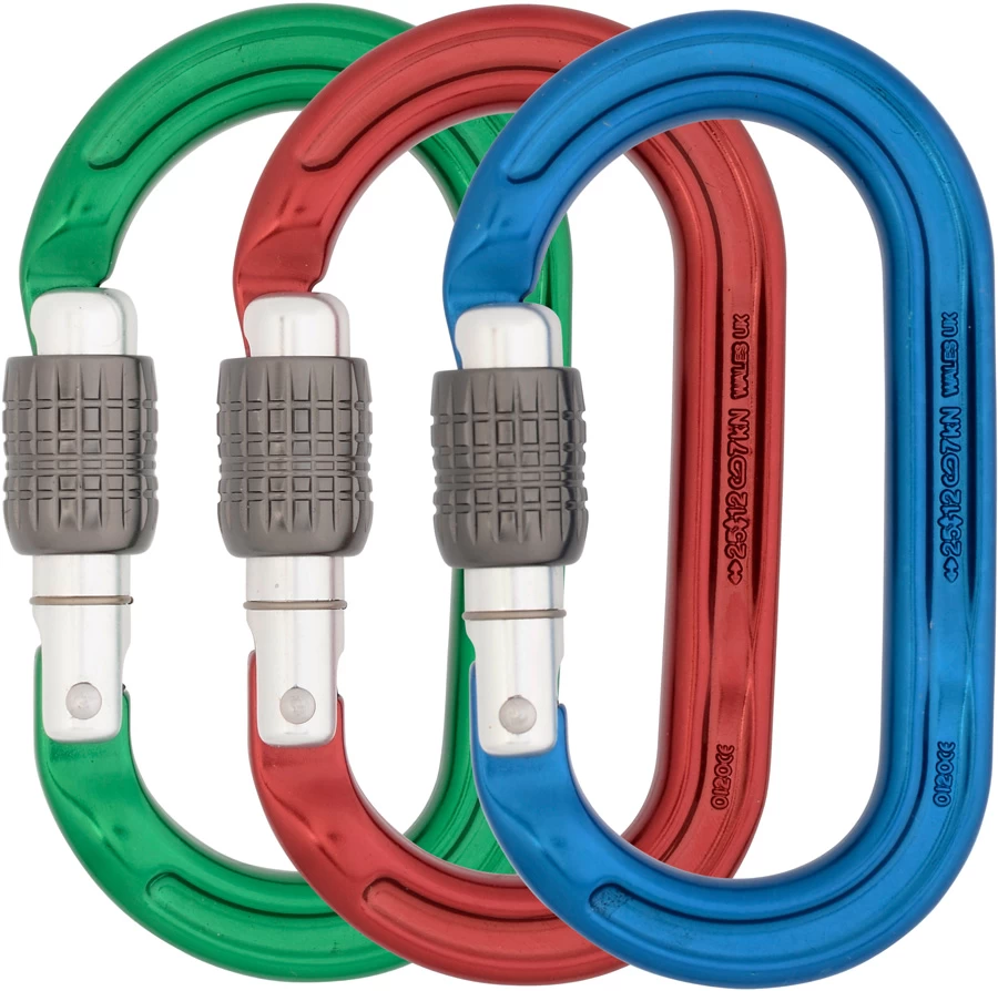 DMM Ultra O Oval Screwgate 3 Pack Rock Climbing Carabiner 1 DMM Ultra O Oval Screwgate 3 Pack Rock Climbing Carabiner