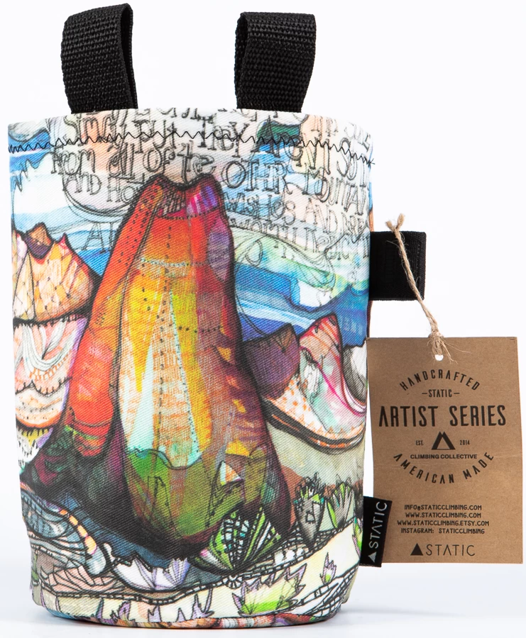 Artist Series Rock Climbing Chalk Bag 4 Artist Series Rock Climbing Chalk Bag - Image 4