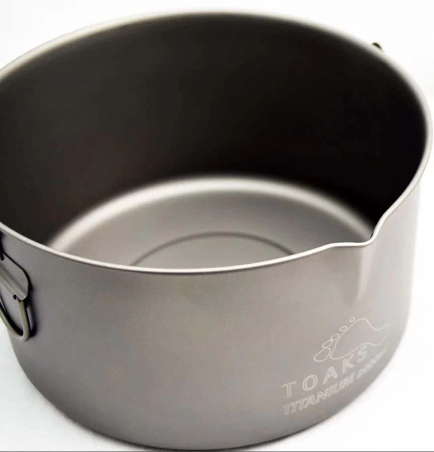 Titanium Pot + Bail Handle Ultralight Cookware 5 Titanium Pot + Bail Handle Ultralight Cookware - Image 5