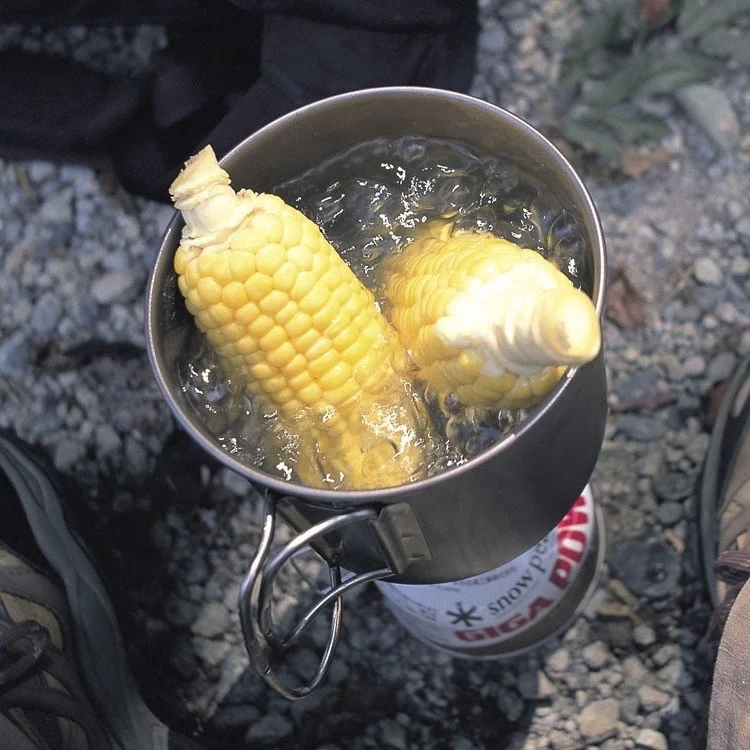 Snow Peak Trek 900 Titanium Ultralight Camping Cookware 7 Snow Peak Trek 900 Titanium Ultralight Camping Cookware - Image 7