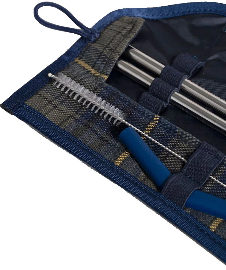 United By Blue Flannel Straw Kit Stainless Steel Set 4 United By Blue Flannel Straw Kit Stainless Steel Set - Image 4