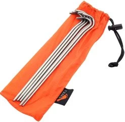 Titanium Hook Tent Pegs Ultralight Ground Stakes