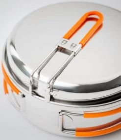 GSI Outdoors Glacier Stainless 1 Person Mess Kit Camping Cookware Set -Comprehensive outdoor sports glacierstainlesssteelmessset1person3