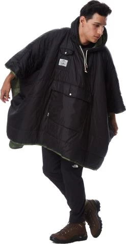 POLER Camp Poncho Reversible Camping Blanket With Hood -Comprehensive outdoor sports poler 8402306095631copy