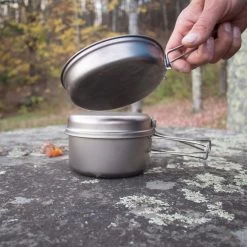 Snow Peak Titanium Multi Compact Ultralight Personal Cookset -Comprehensive outdoor sports rppf188