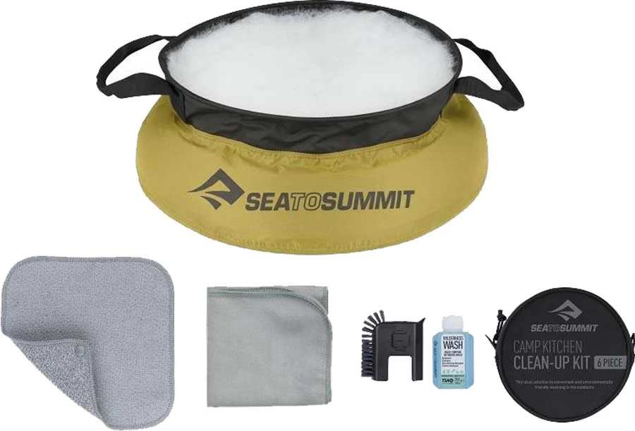 Sea To Summit Camp Kitchen Clean-Up Kit Dishwashing Set 1 Sea To Summit Camp Kitchen Clean-Up Kit Dishwashing Set
