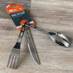GSI Outdoors Glacier Stainless Ring Cutlery Set Camping Utensils -Comprehensive outdoor sports wderfg2