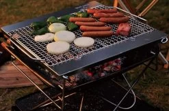 Snow Peak Pack & Carry Fireplace Grill Bridge Camping Grill -Comprehensive outdoor sports yuyuyuy