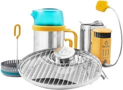 Biolite Campstove 2+ Complete Cook Kit Stove, Grill & Kettle Set
