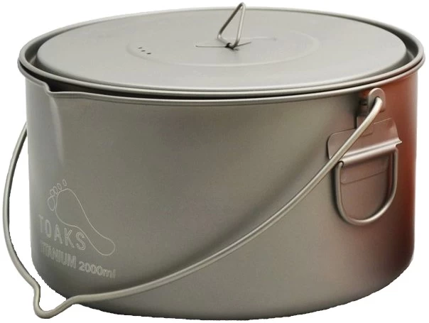 Titanium Pot + Bail Handle Ultralight Cookware 1 Titanium Pot + Bail Handle Ultralight Cookware