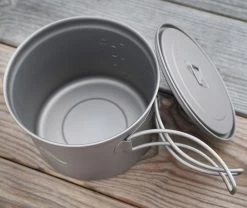 Titanium Pot D115mm Ultralight Camping Cookware -Comprehensive outdoor sports zdf250